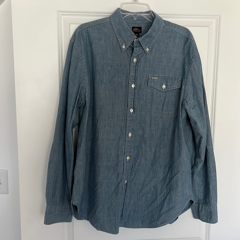L.L. Bean chambray long sleeve